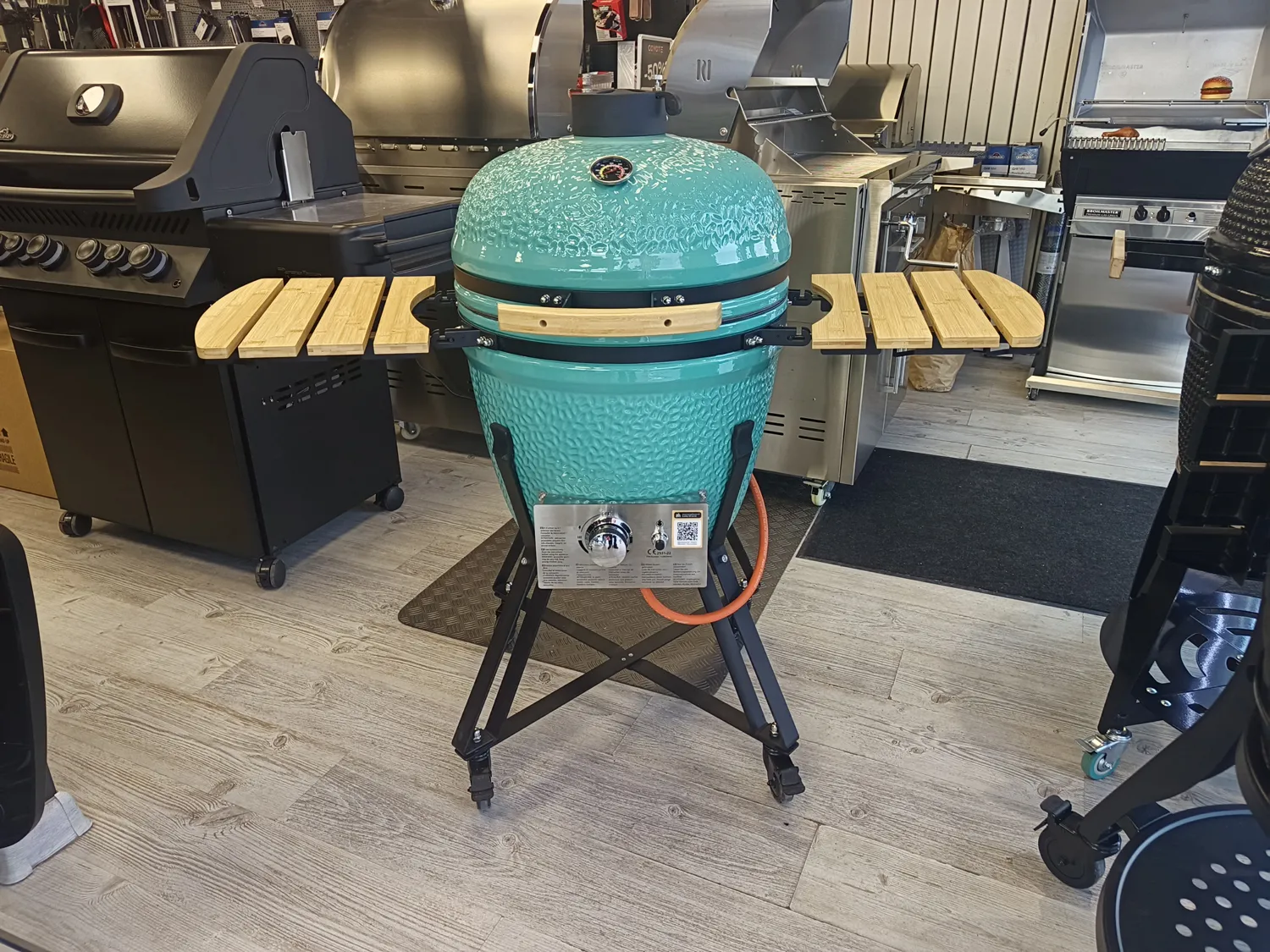 Керамический газового-угольный гриль Serial Grillers Kamado Hybrid L